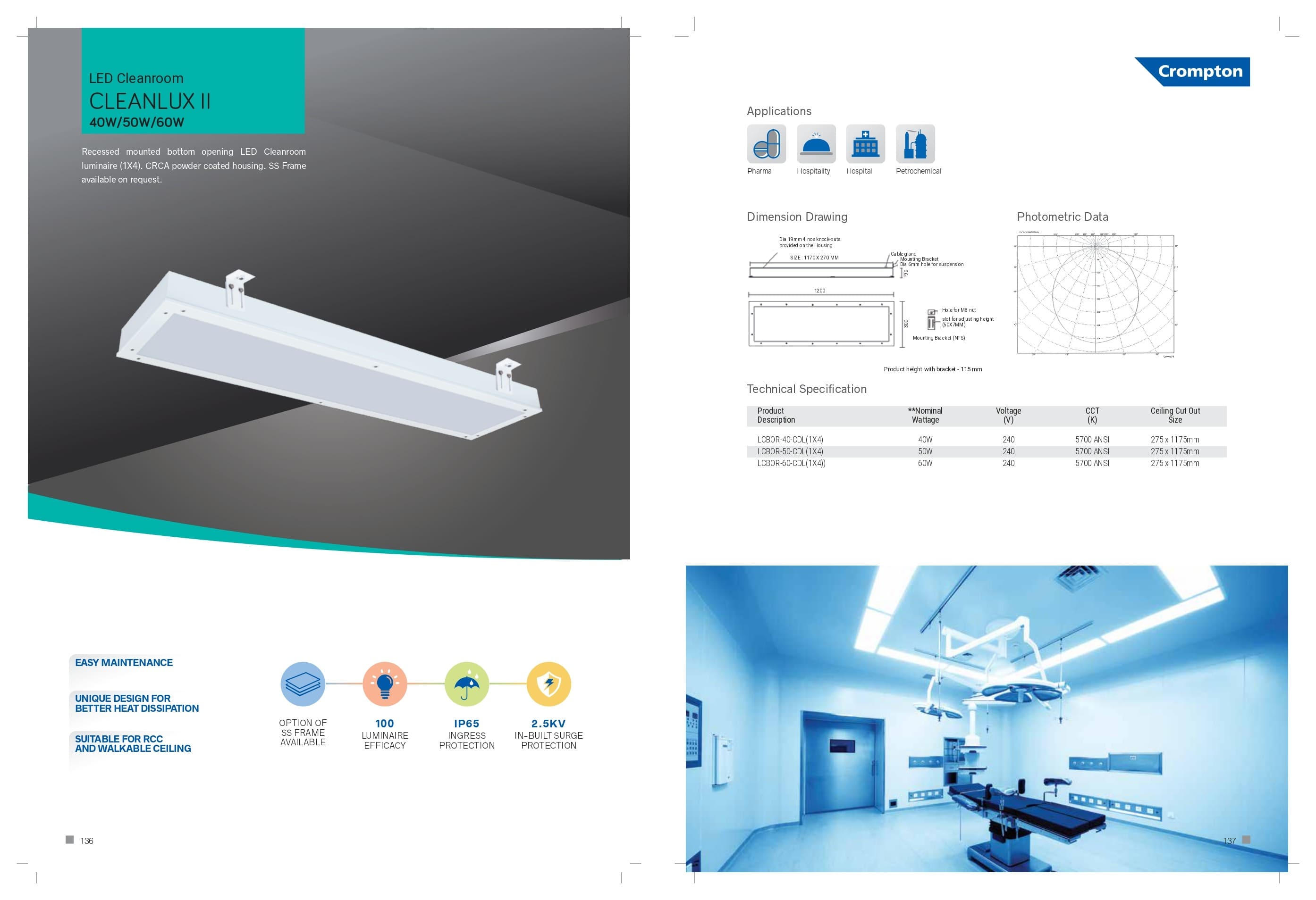 LED Cleanroom Cleanlux II